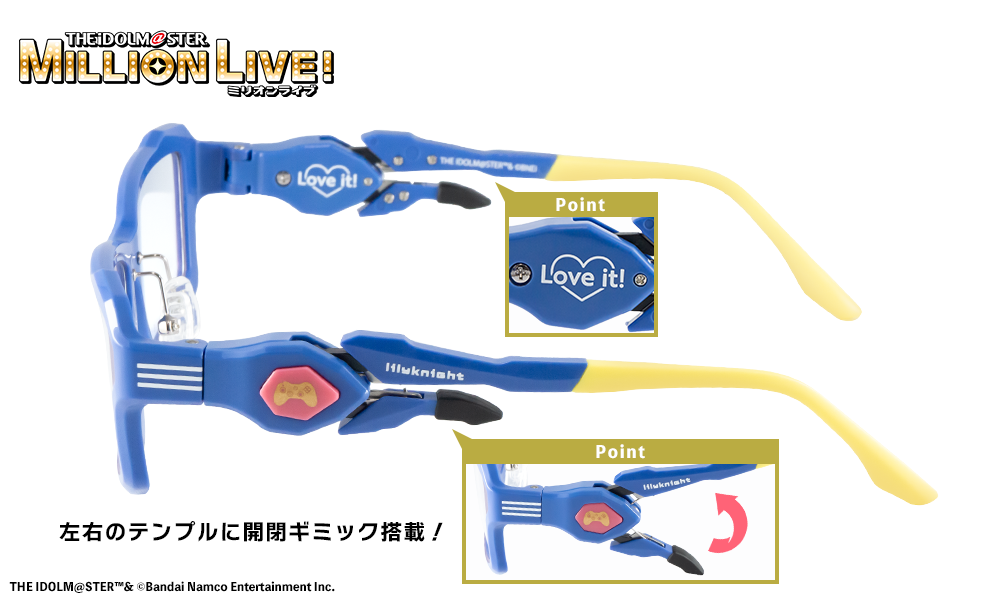 lilyknight model ＋ 度なし高機能PCレンズ / 執事眼鏡eyemirror